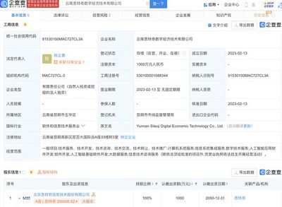 思特奇在云南成立數字經濟技術子公司，加速本地軟件開發布局